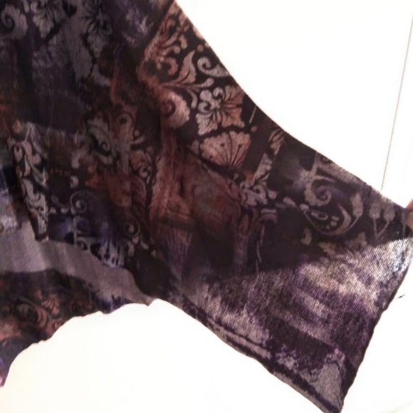 TUNIC STYLE*WOMEN L*MULTICOLOR PURPLES*ENERGY WORLD WEAR - Picture 4 of 8